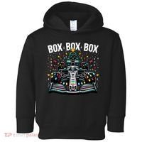 Formula Racing Car Box Box Box Radio Call Fun Christmas Tree Toddler Hoodie thumb 0