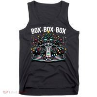 Formula Racing Car Box Box Box Radio Call Fun Christmas Tree Tank Top thumb 0