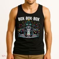 Formula Racing Car Box Box Box Radio Call Fun Christmas Tree Tank Top thumb 3