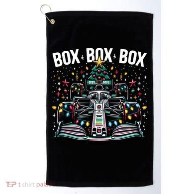 Formula Racing Car Box Box Box Radio Call Fun Christmas Tree Golf Towel