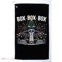 Formula Racing Car Box Box Box Radio Call Fun Christmas Tree Golf Towel thumb 0