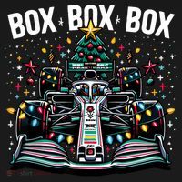 Formula Racing Car Box Box Box Radio Call Fun Christmas Tree Visor thumb 3