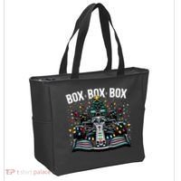 Formula Racing Car Box Box Box Radio Call Fun Christmas Tree Tote Bag thumb 2