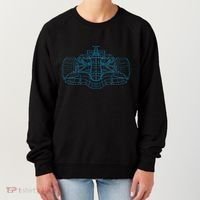 Formula Racing Car Drawing Racing Fan Mechanic Engineer Women's Sweatshirt thumb 0
