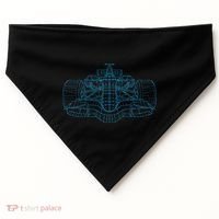 Formula Racing Car Drawing Racing Fan Mechanic Engineer USA-Made Doggie Bandana thumb 0