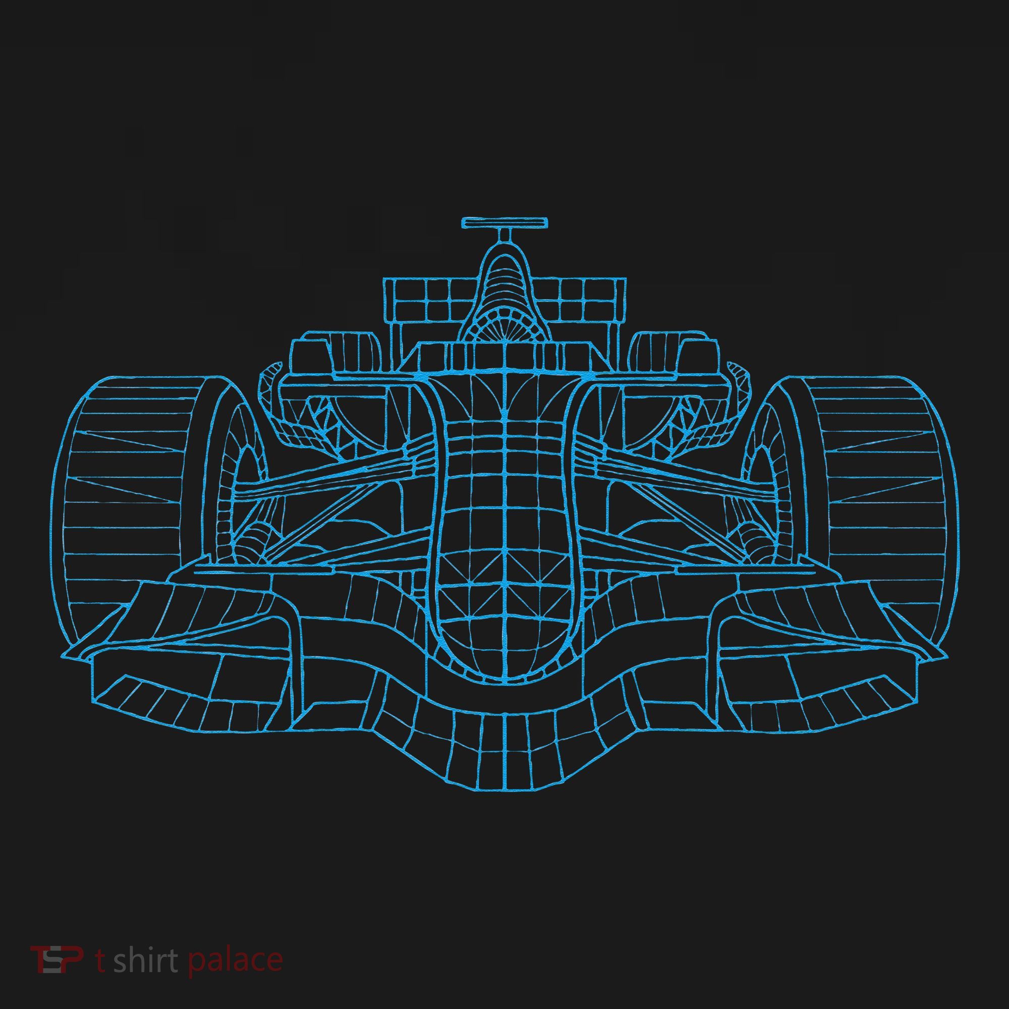 Formula Racing Car Drawing Racing Fan Mechanic Engineer USA-Made Doggie Bandana