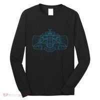 Formula Racing Car Drawing Racing Fan Mechanic Engineer Long Sleeve Shirt thumb 0