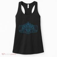 Formula Racing Car Drawing Racing Fan Mechanic Engineer Women's Tank Top thumb 0