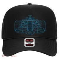 Formula Racing Car Drawing Racing Fan Mechanic Engineer Hat thumb 0