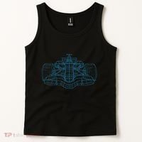 Formula Racing Car Drawing Racing Fan Mechanic Engineer Tank Top thumb 2