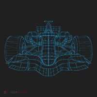 Formula Racing Car Drawing Racing Fan Mechanic Engineer Golf Towel thumb 3