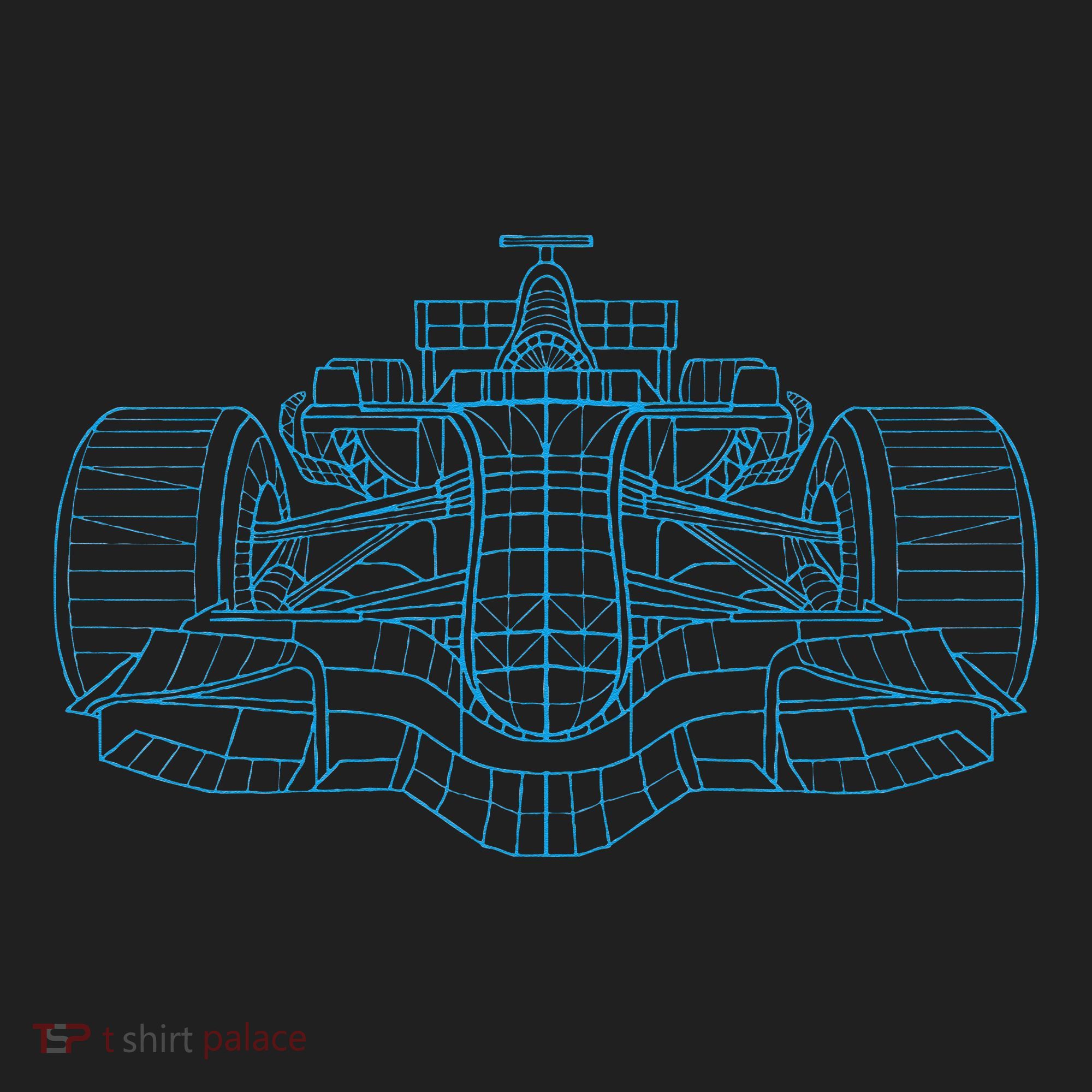 Formula Racing Car Drawing Racing Fan Mechanic Engineer Golf Towel