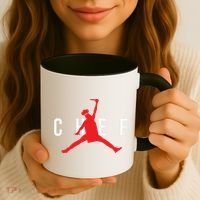 Funny Restaurant Chef Jumping Chef Knife Coffee Mug thumb 3