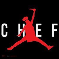 Funny Restaurant Chef Jumping Chef Knife Ornament thumb 1