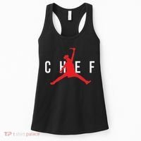 Funny Restaurant Chef Jumping Chef Knife Women's Tank Top thumb 0
