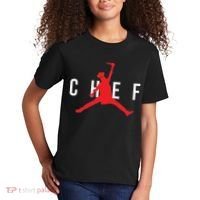 Funny Restaurant Chef Jumping Chef Knife Kids T-Shirt thumb 2
