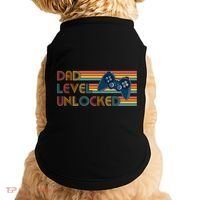 Funny Retro Dad Level Unlocked Gamer Doggie Tank thumb 0