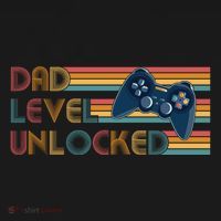Funny Retro Dad Level Unlocked Gamer Bucket Hat thumb 4