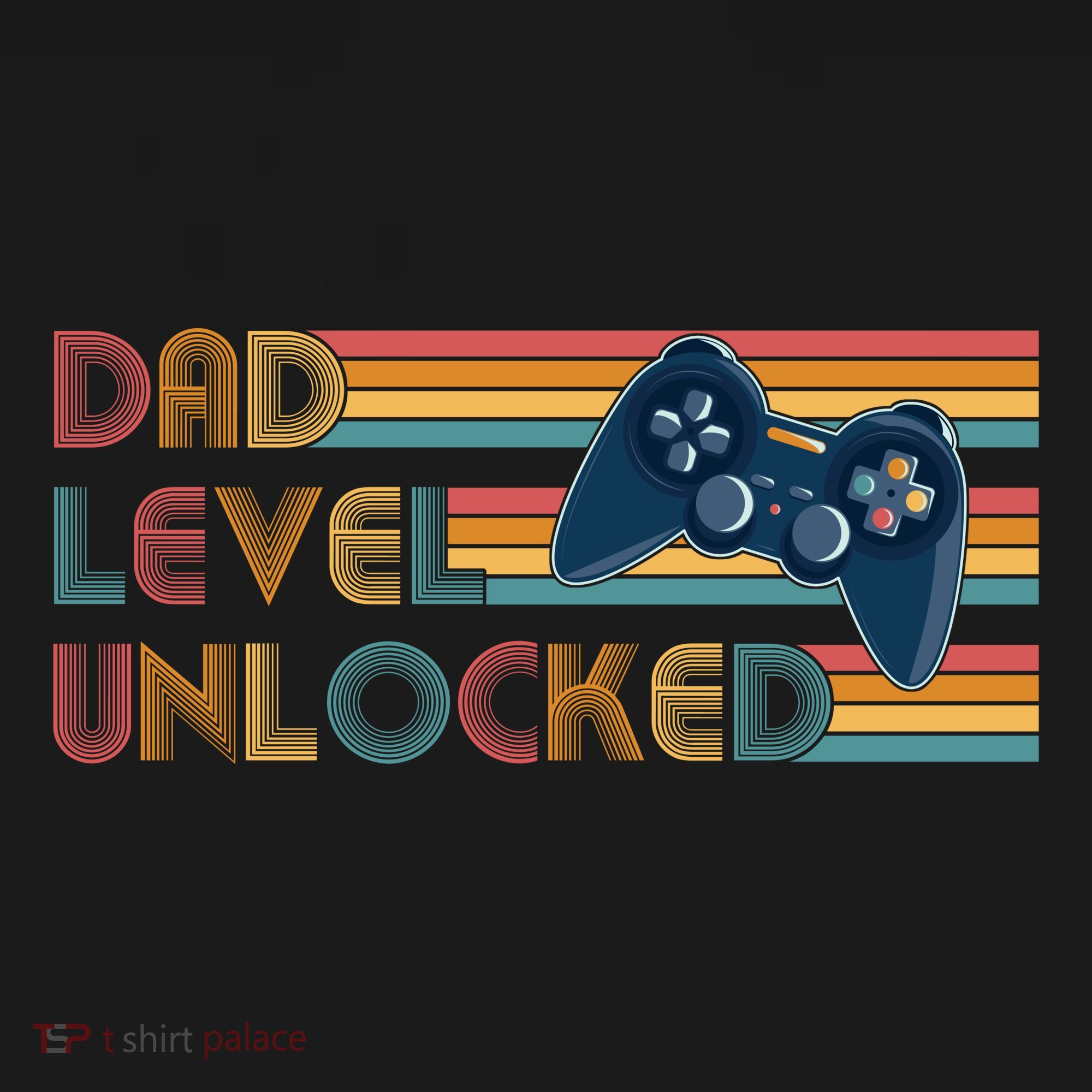 Funny Retro Dad Level Unlocked Gamer Bucket Hat