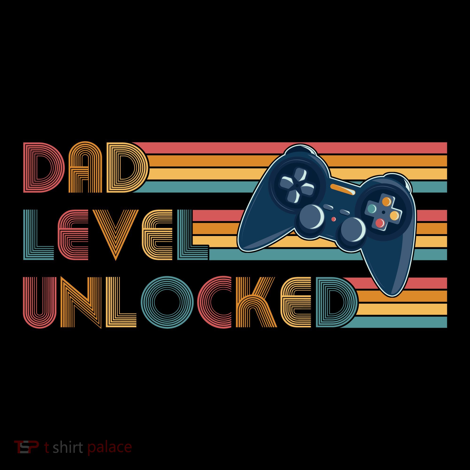 Funny Retro Dad Level Unlocked Gamer Coaster