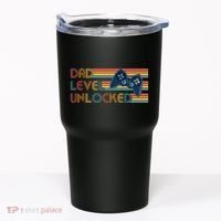 Funny Retro Dad Level Unlocked Gamer Tumbler thumb 0