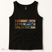 Funny Retro Dad Level Unlocked Gamer Tank Top thumb 2