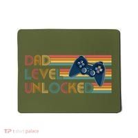 Funny Retro Dad Level Unlocked Gamer Mousepad thumb 0