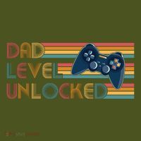 Funny Retro Dad Level Unlocked Gamer Mousepad thumb 1