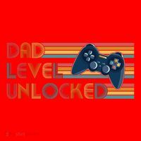 Funny Retro Dad Level Unlocked Gamer Santa Hat thumb 1