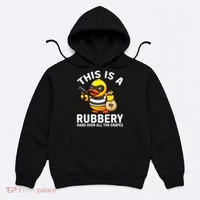 Funny Rubber Duck Yellow Duckie Hoodie thumb 0