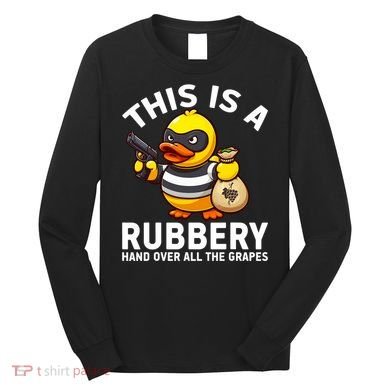 Funny Rubber Duck Yellow Duckie Long Sleeve Shirt