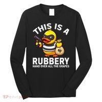 Funny Rubber Duck Yellow Duckie Long Sleeve Shirt thumb 0