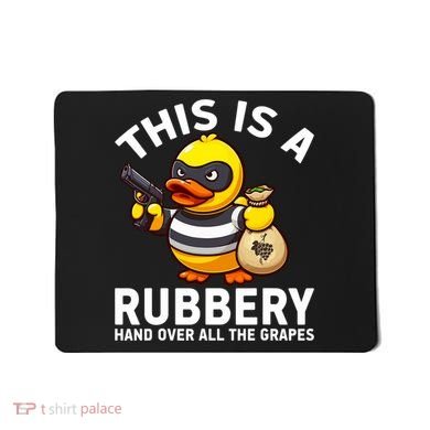 Funny Rubber Duck Yellow Duckie Mousepad