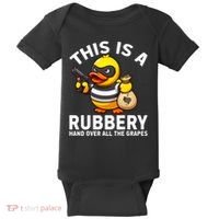 Funny Rubber Duck Yellow Duckie Baby Bodysuit thumb 0