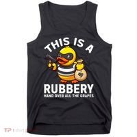 Funny Rubber Duck Yellow Duckie Tank Top thumb 0