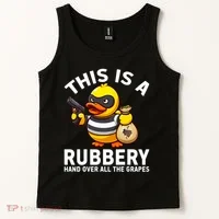 Funny Rubber Duck Yellow Duckie Tank Top thumb 2