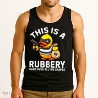 Funny Rubber Duck Yellow Duckie Tank Top thumb 3