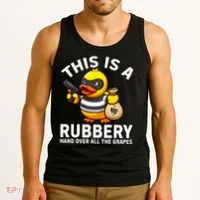 Funny Rubber Duck Yellow Duckie Tank Top thumb 3