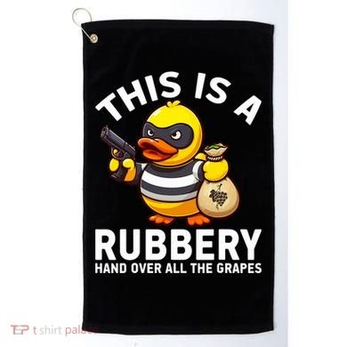 Funny Rubber Duck Yellow Duckie Golf Towel