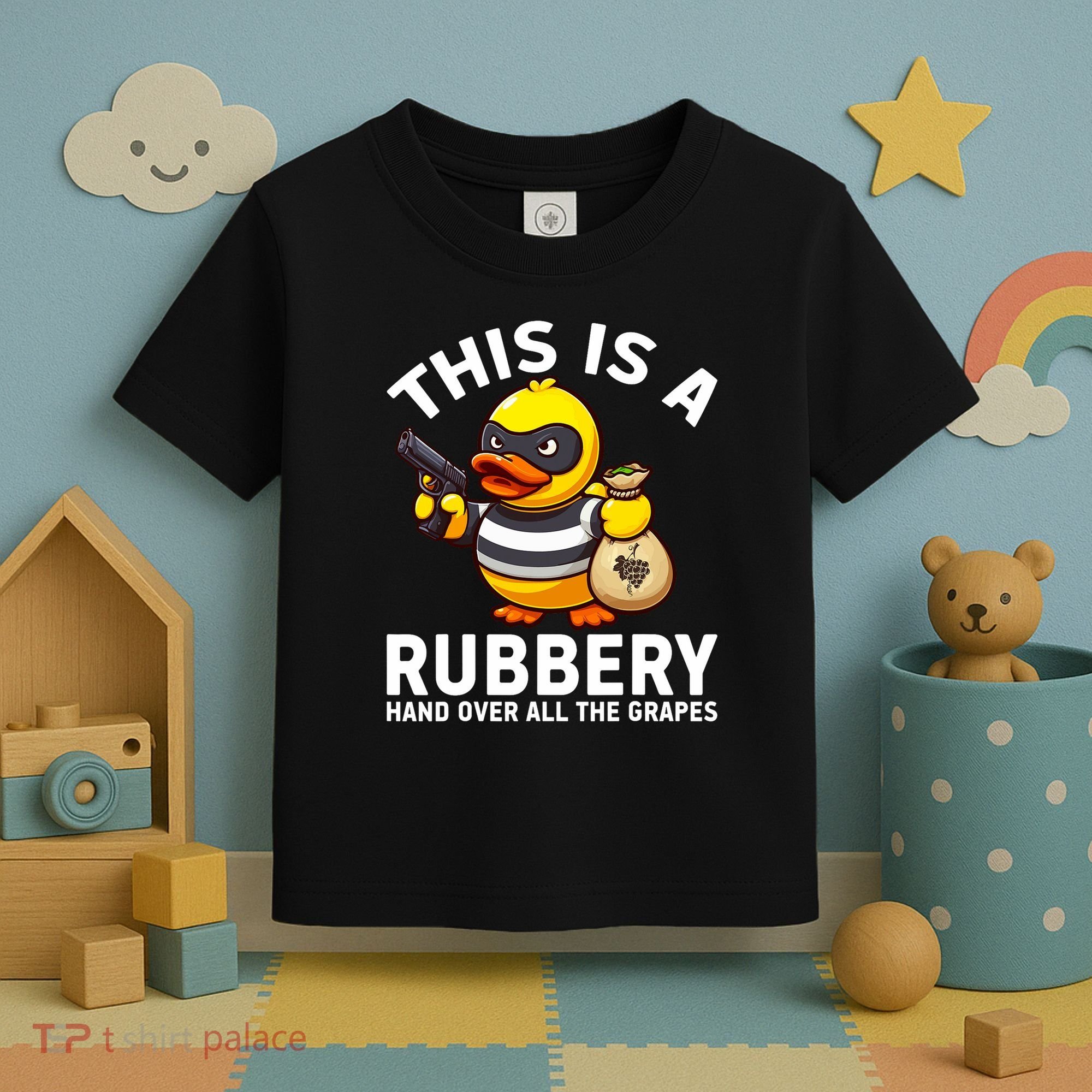 Funny Rubber Duck Yellow Duckie Toddler T-Shirt