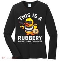 Funny Rubber Duck Yellow Duckie Women's Long Sleeve Shirt thumb 0
