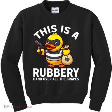 Funny Rubber Duck Yellow Duckie Kids Sweatshirt