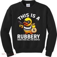 Funny Rubber Duck Yellow Duckie Kids Sweatshirt thumb 0