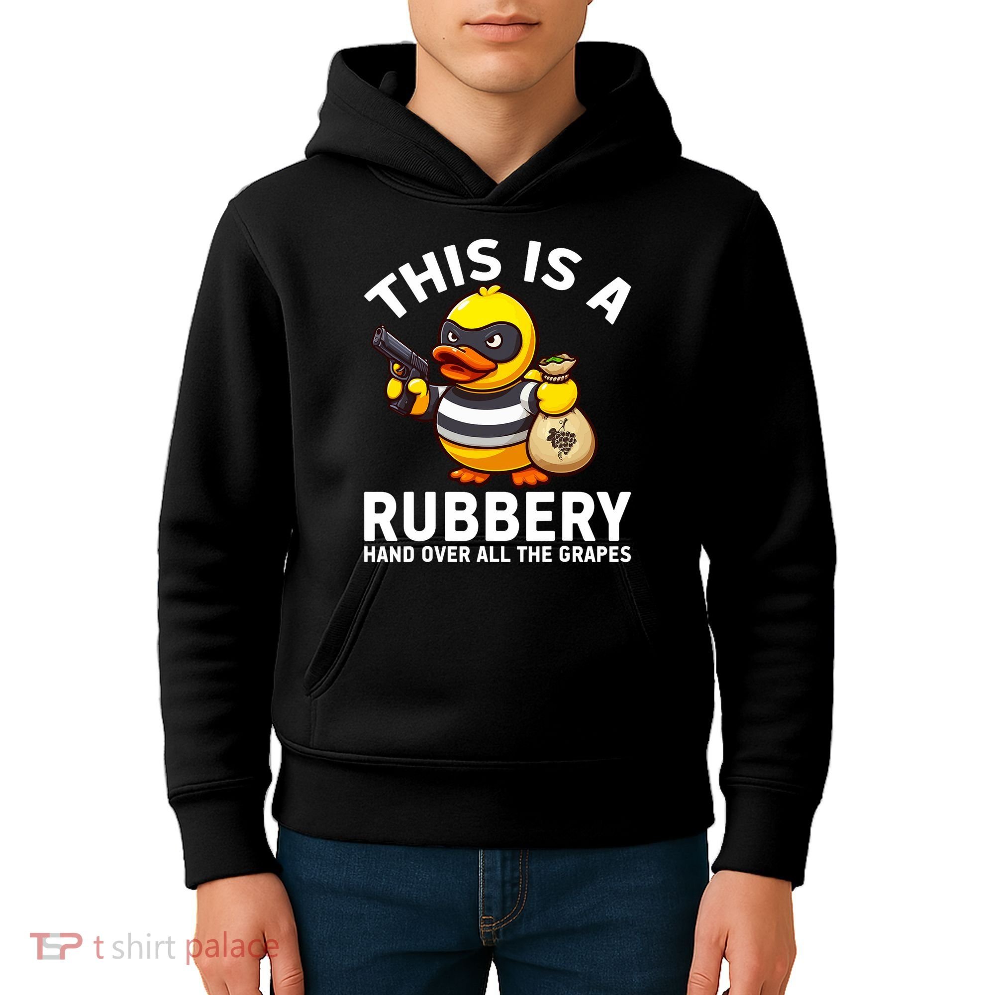 Funny Rubber Duck Yellow Duckie Kids Hoodie
