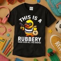 Funny Rubber Duck Yellow Duckie Kids T-Shirt thumb 3