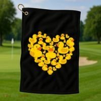 Funny Rubber Duck Gift Duckies Lovers Gift Golf Towel thumb 1