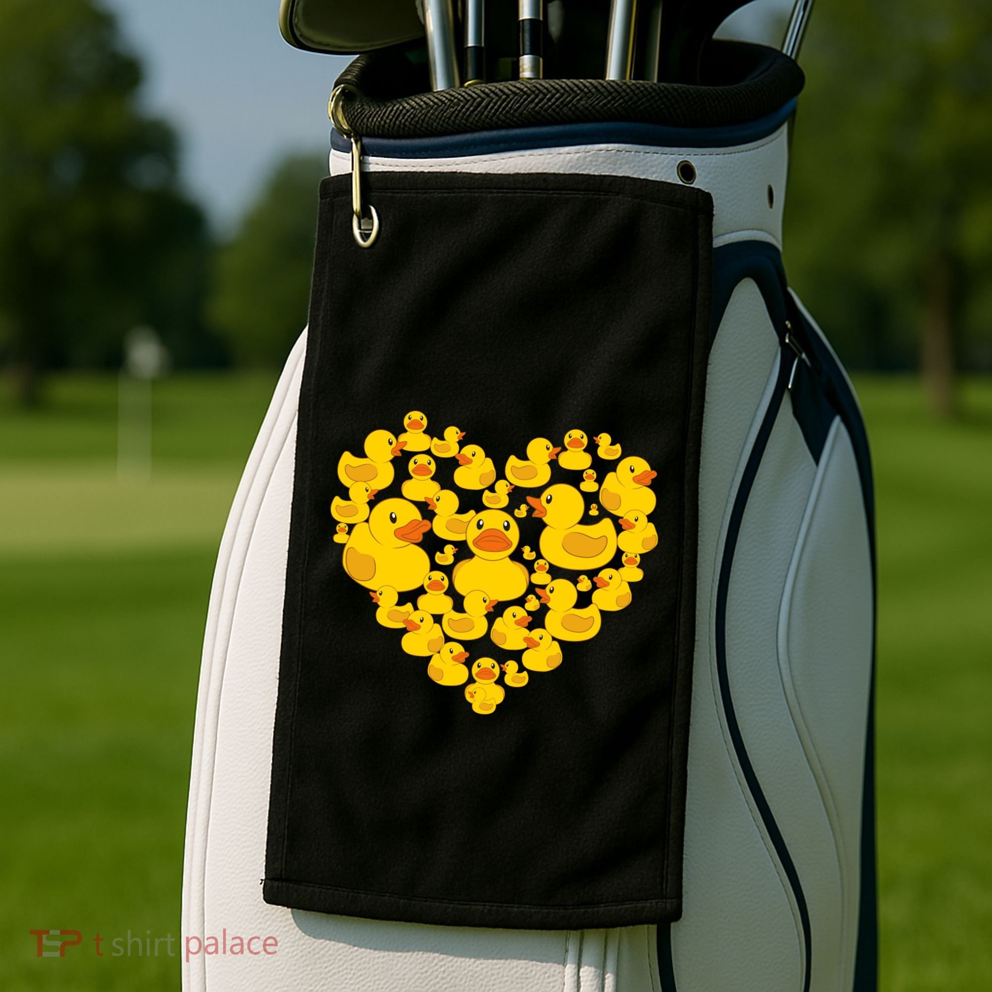 Funny Rubber Duck Gift Duckies Lovers Gift Golf Towel