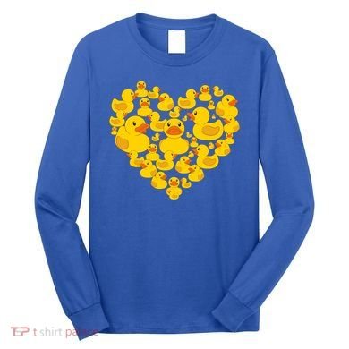 Funny Rubber Duck Gift Duckies Lovers Gift Long Sleeve Shirt