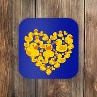 Funny Rubber Duck Gift Duckies Lovers Gift Coaster thumb 0