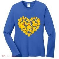 Funny Rubber Duck Gift Duckies Lovers Gift Women's Long Sleeve Shirt thumb 0